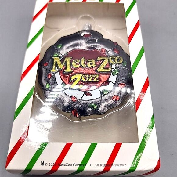 MetaZoo 2022 Christmas Pin Club Set of 4 Ornaments ONLY 2 Kinds of Pins - Picture 3 of 7